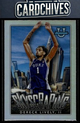 Dereck Lively II 2022-23 Bowman University Chrome #S-5 Skyscraping