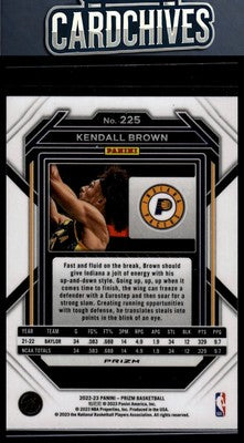 Kendall Brown 2022-23 Panini Prizm #225 Prizms Green Ice