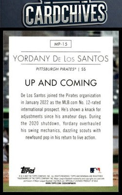Yordany De Los Santos 2023 Bowman #MP-15 Modern Prospects