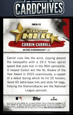 Corbin Carroll 2025 Topps #SMLB-15 Stars of MLB