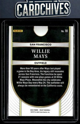 Willie Mays 2024 Panini Select #18 Icons