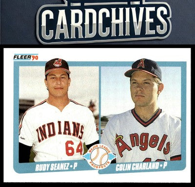 Rudy Seanez / Colin Charland 1990 Fleer #640b Rookie RC