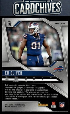 Ed Oliver 2024 Panini Prizm #32 Silver