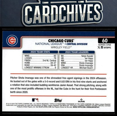 Chicago Cubs 2025 Topps #60
