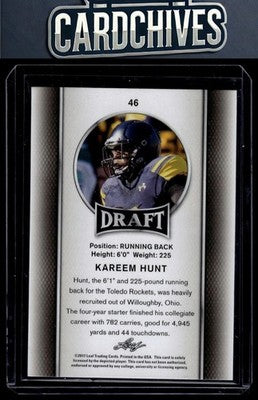 Kareem Hunt 2017 Leaf Draft #46