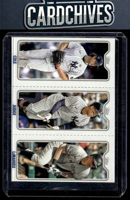 Gerrit Cole Aaron Judge DJ LeMahieu 2022 Topps Opening #TPC-6A #TPC-6B #TPC-6C