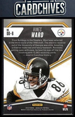 Hines Ward 2023 Panini Absolute #DD-8 Draft Diamonds