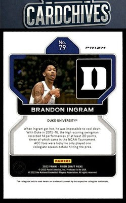 Brandon Ingram 2022 Panini Prizm Draft Picks #79 Silver