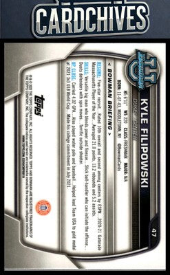 Kyle Filipowski 2022-23 Bowman University Chrome #47
