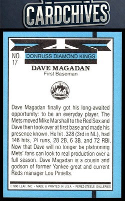 Dave Magadan 1991 Donruss #17