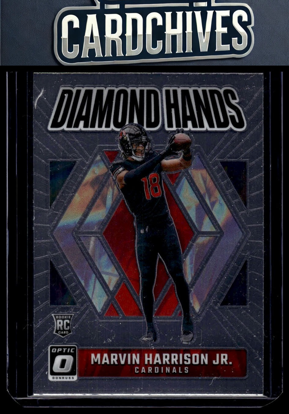 Marvin Harrison Jr. 2024 Donruss Optic #3 Diamond Hands