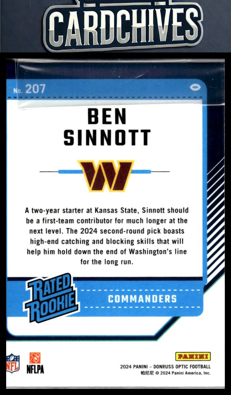 Ben Sinnott 2024 Donruss Optic #207 Rookie