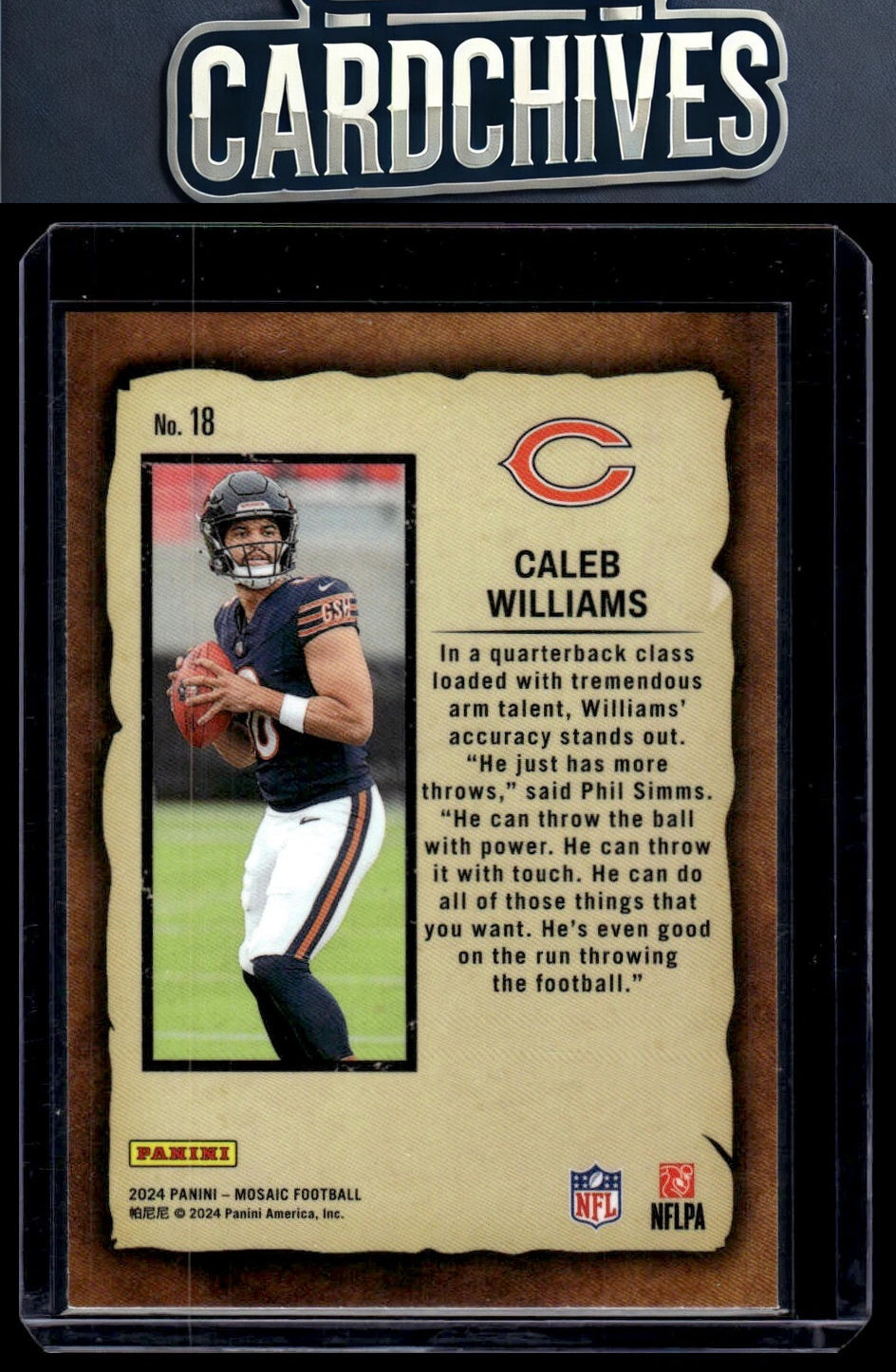 Caleb Williams 2024 Panini Mosaic #18 Notoriety