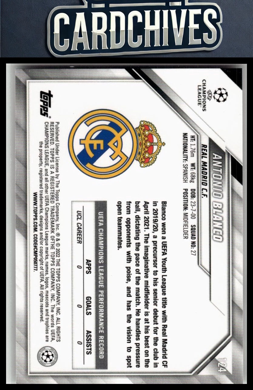 Antonio Blanco 2021-22 Topps UEFA Champions League #124 Rookie