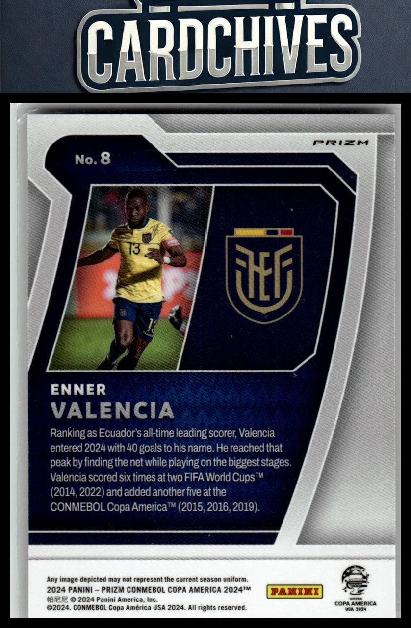 Enner Valencia 2024 Panini Prizm CONMEBOL Copa America #8 Scorers Club Silver