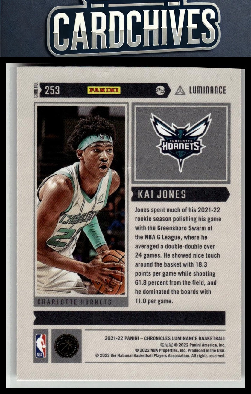 Kai Jones 2021-22 Panini Chronicles #253