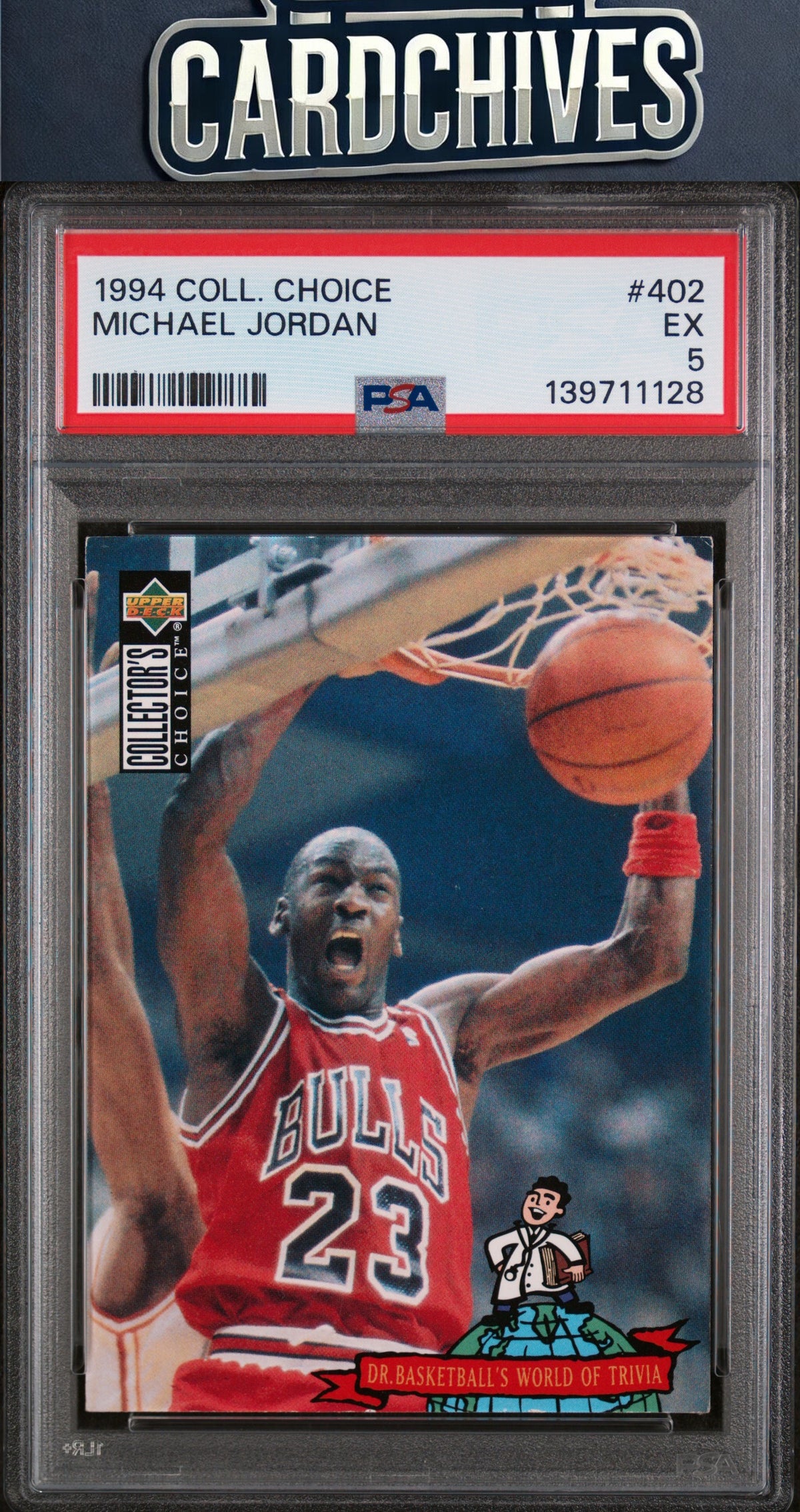 Michael Jordan 1994-95 Collector's Choice #402 PSA 5 EX
