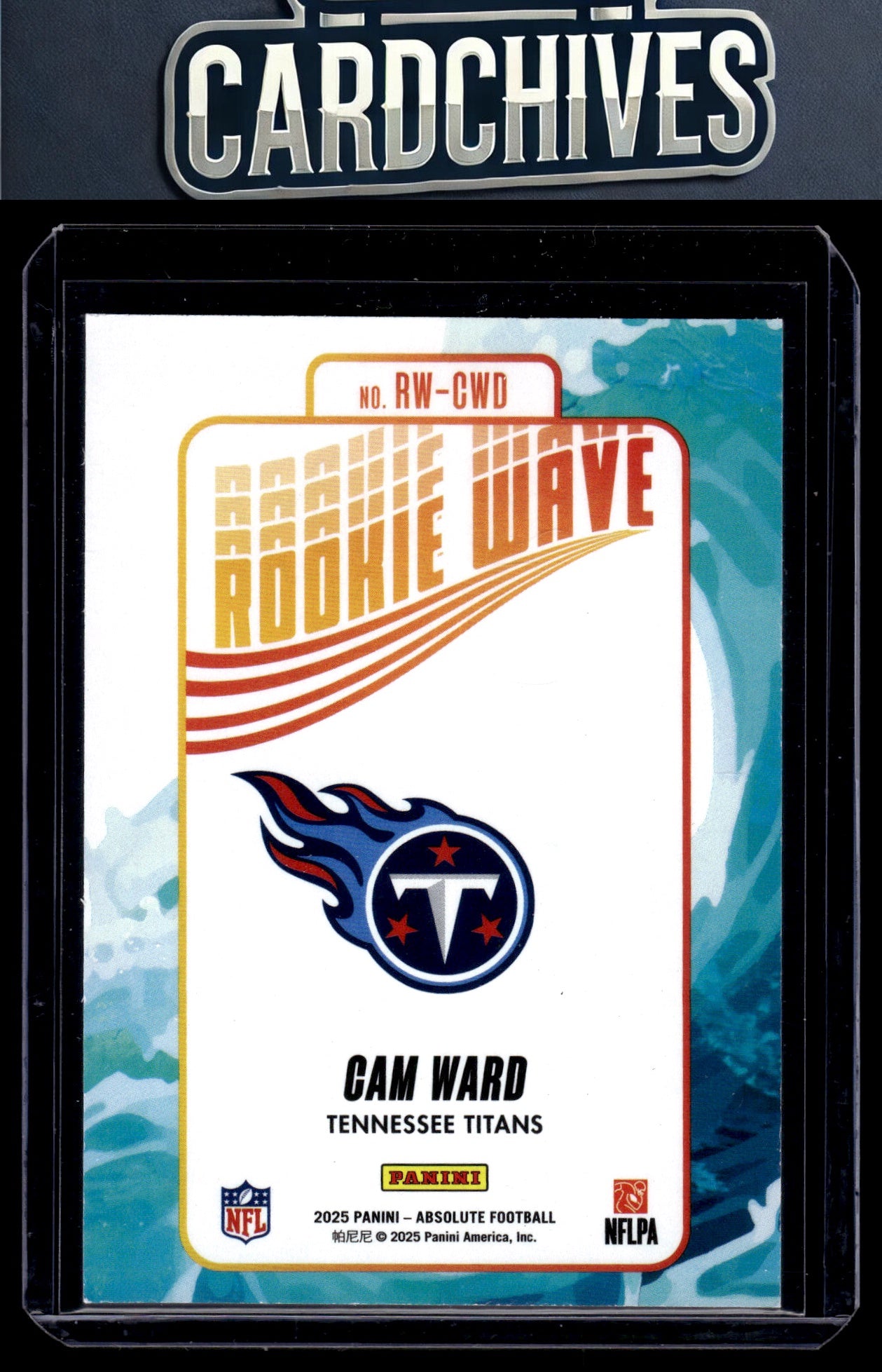 Cam Ward 2025 Panini Absolute #RW-CWD Rookie Wave