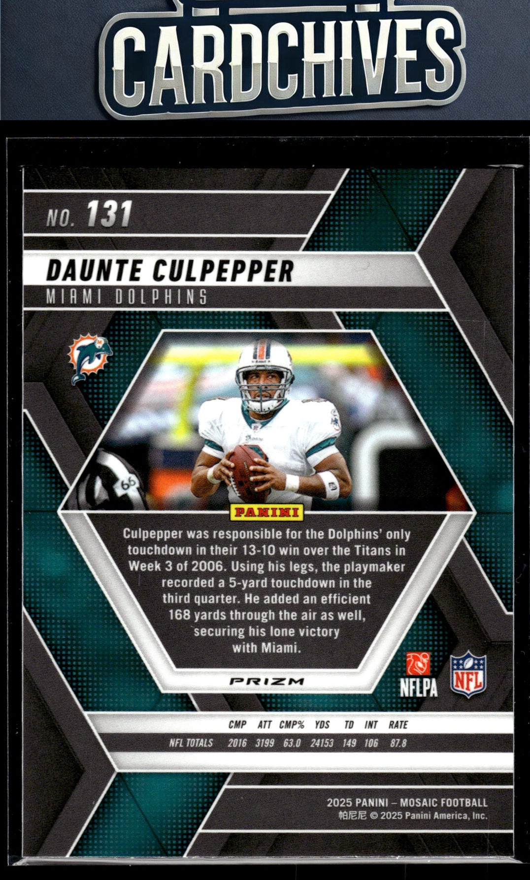 Daunte Culpepper 2025 Panini Mosaic #131 Mosaic Red