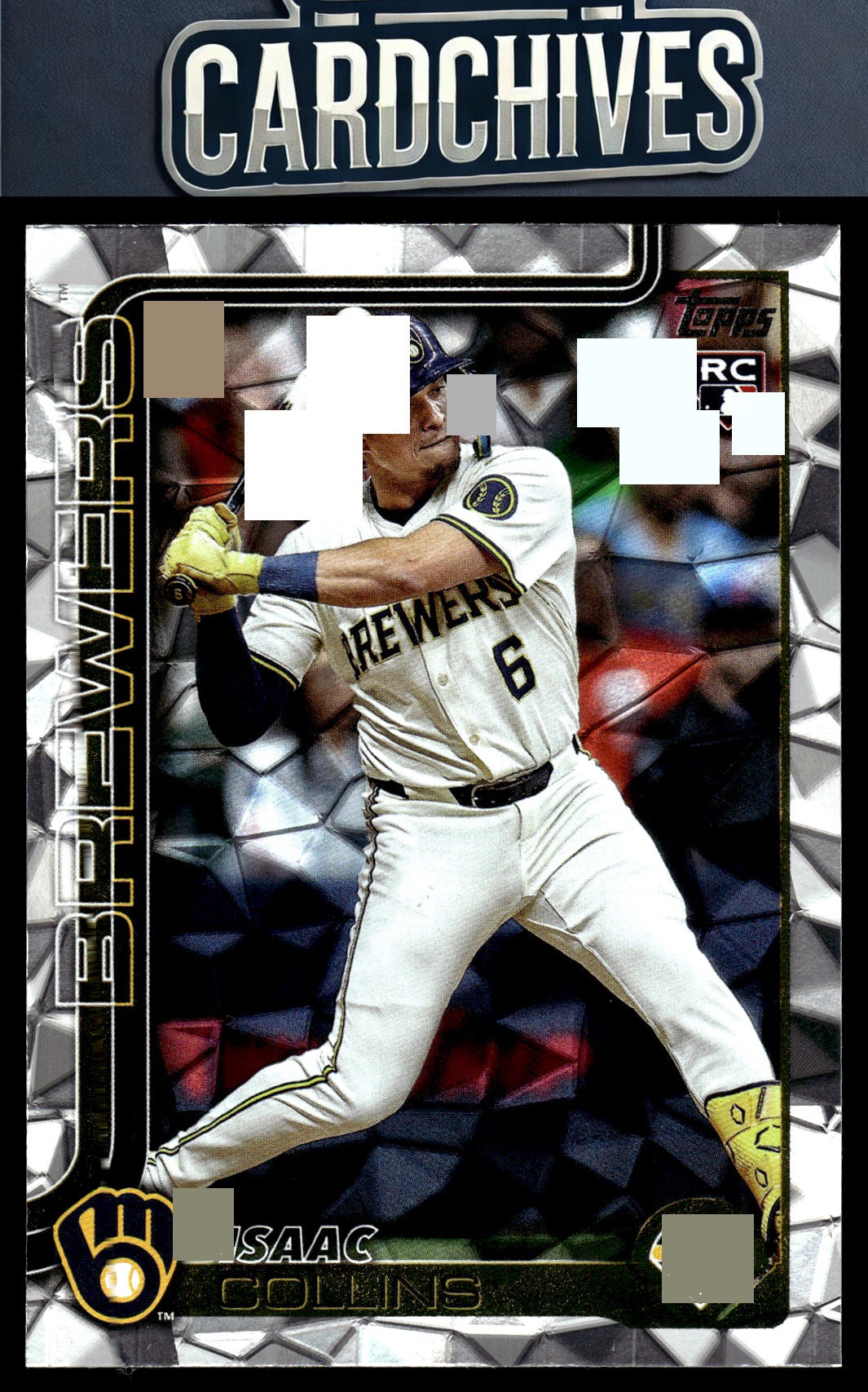 Isaac Collins 2025 Topps #657 Diamante Foil RC