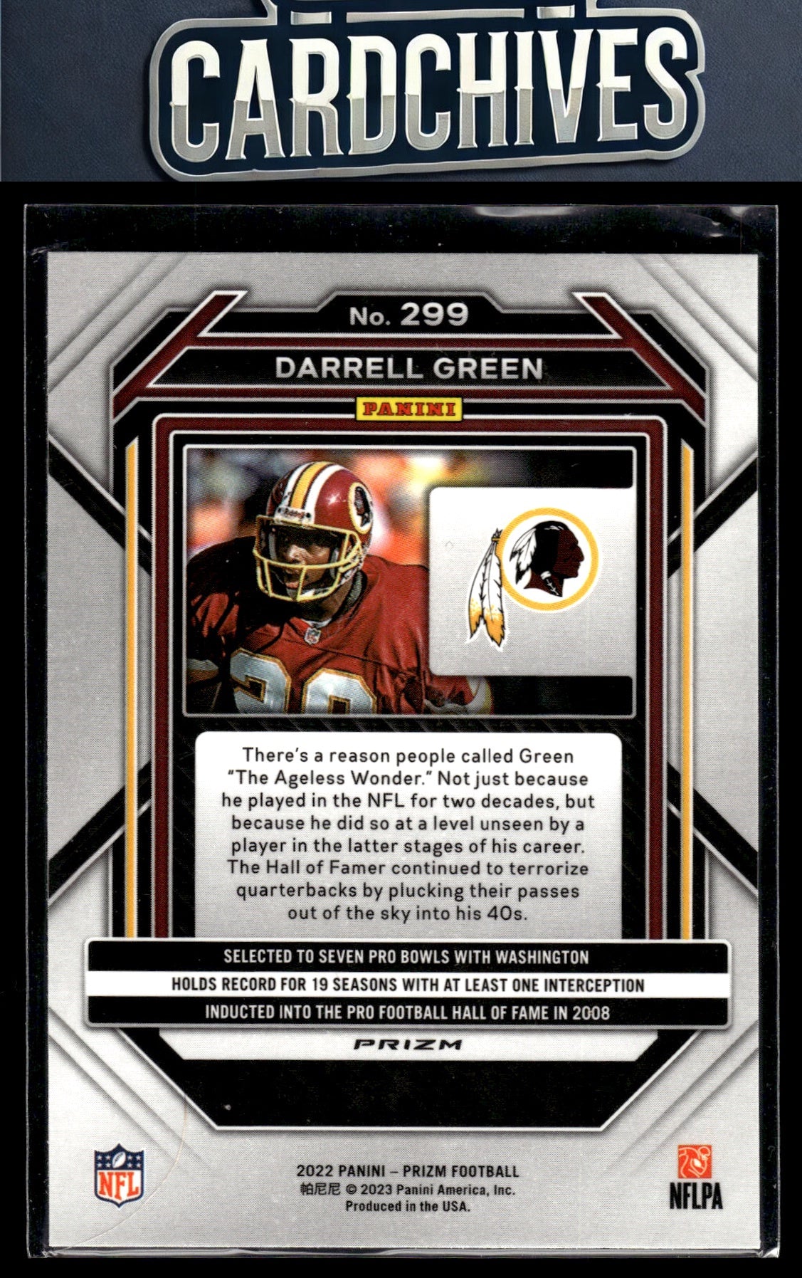 Darrell Green 2022 Panini Prizm #299 Silver