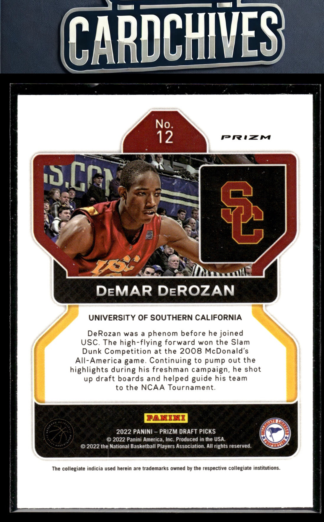 DeMar DeRozan 2022 Panini Prizm Draft Picks #12 Green Wave