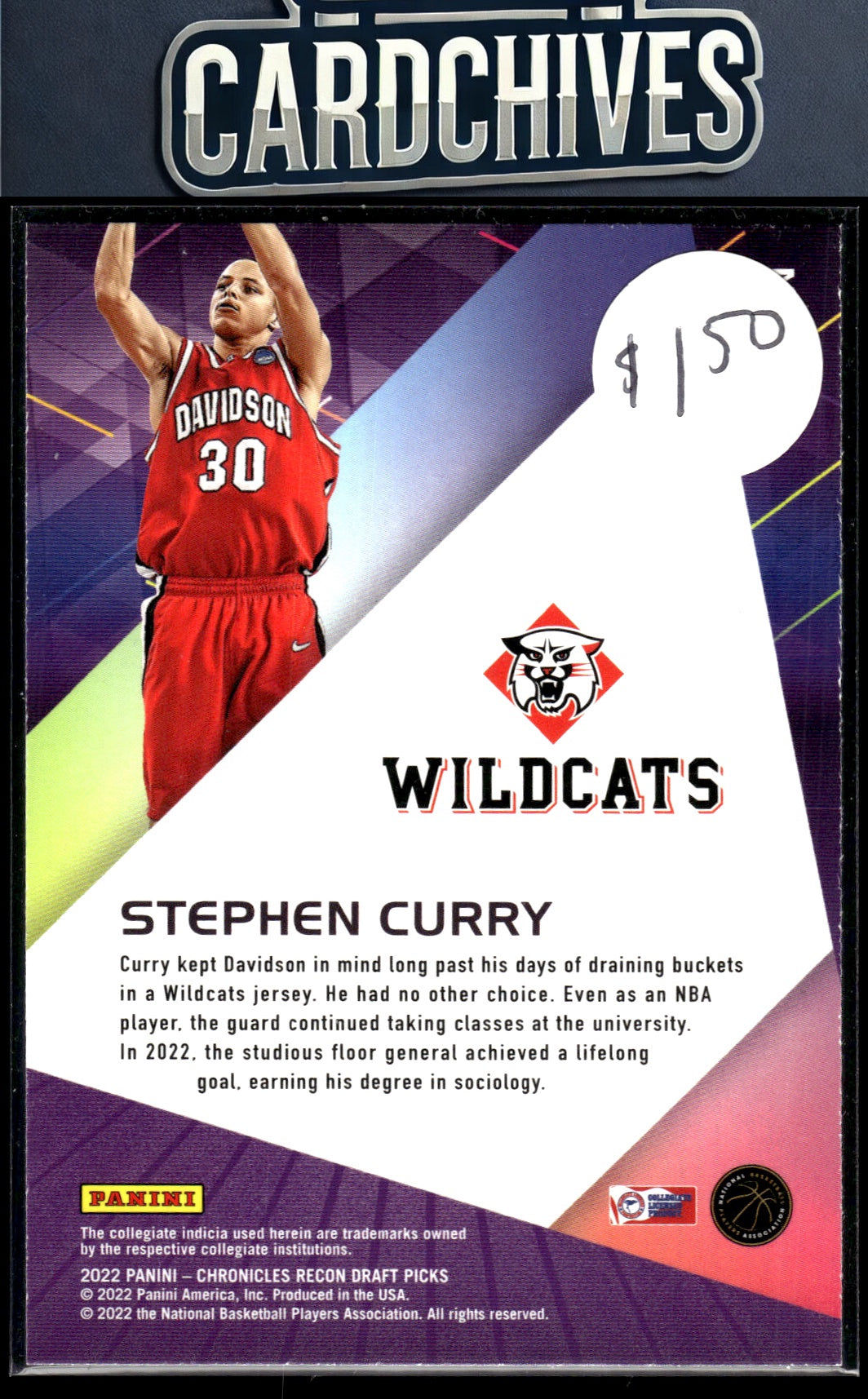 Stephen Curry 2022 Panini Chronicles Draft Picks #21 Recon