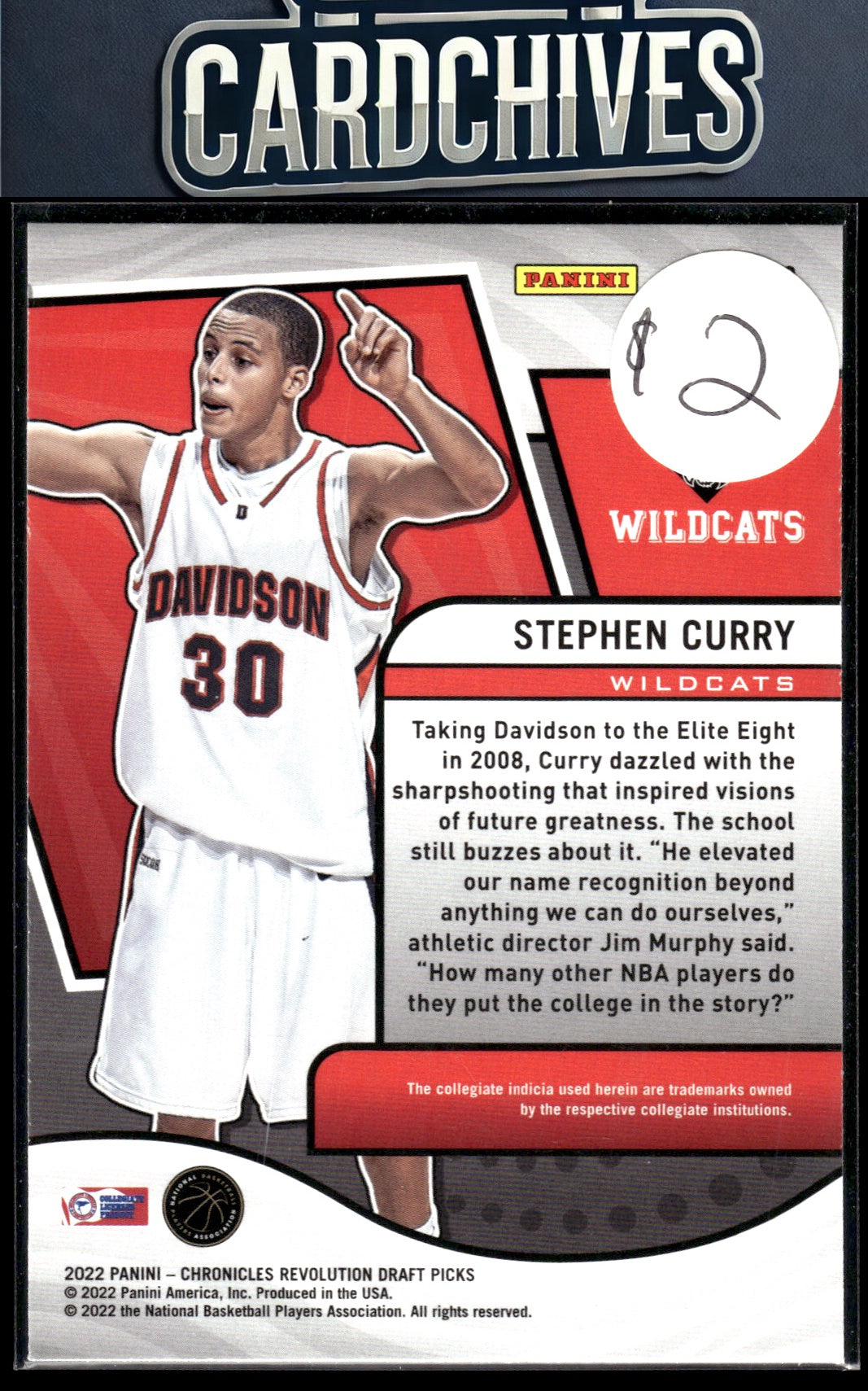 Stephen Curry 2022 Panini Chronicles Draft Picks #83 Revolution