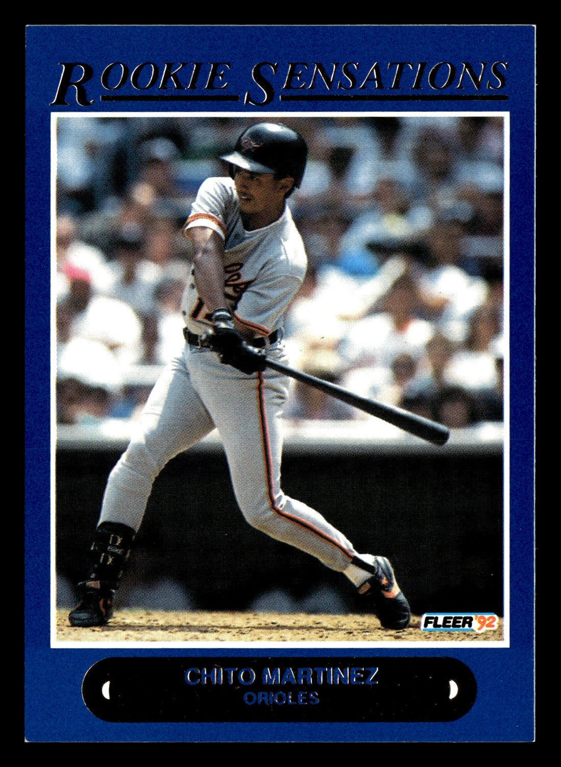 Chito Martinez 1992 Fleer #18 Rookie Sensations