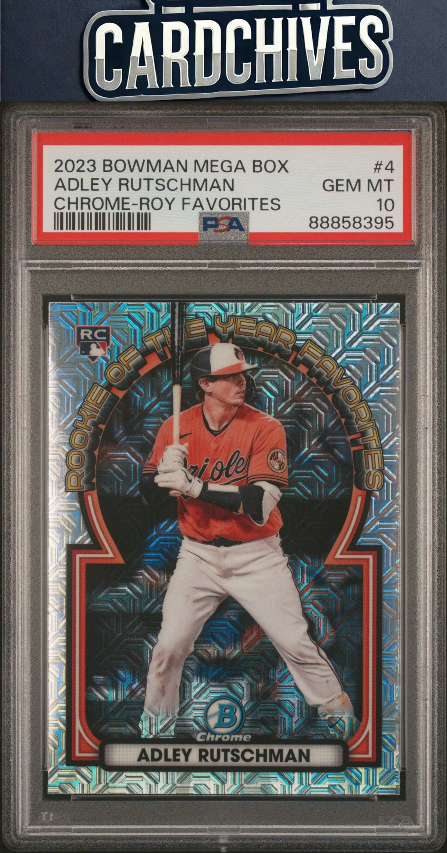 Adley Rutschman 2023 Bowman #ROYF-4 Rookie of the Year Favorites Mojo PSA 10