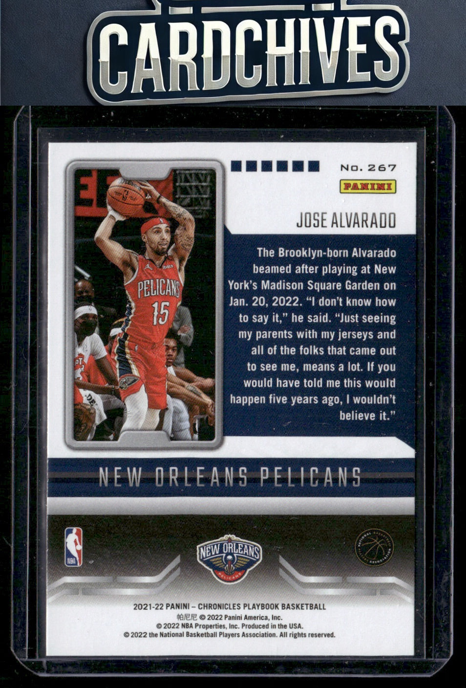 Jose Alvarado 2021-22 Panini Chronicles #267 Green