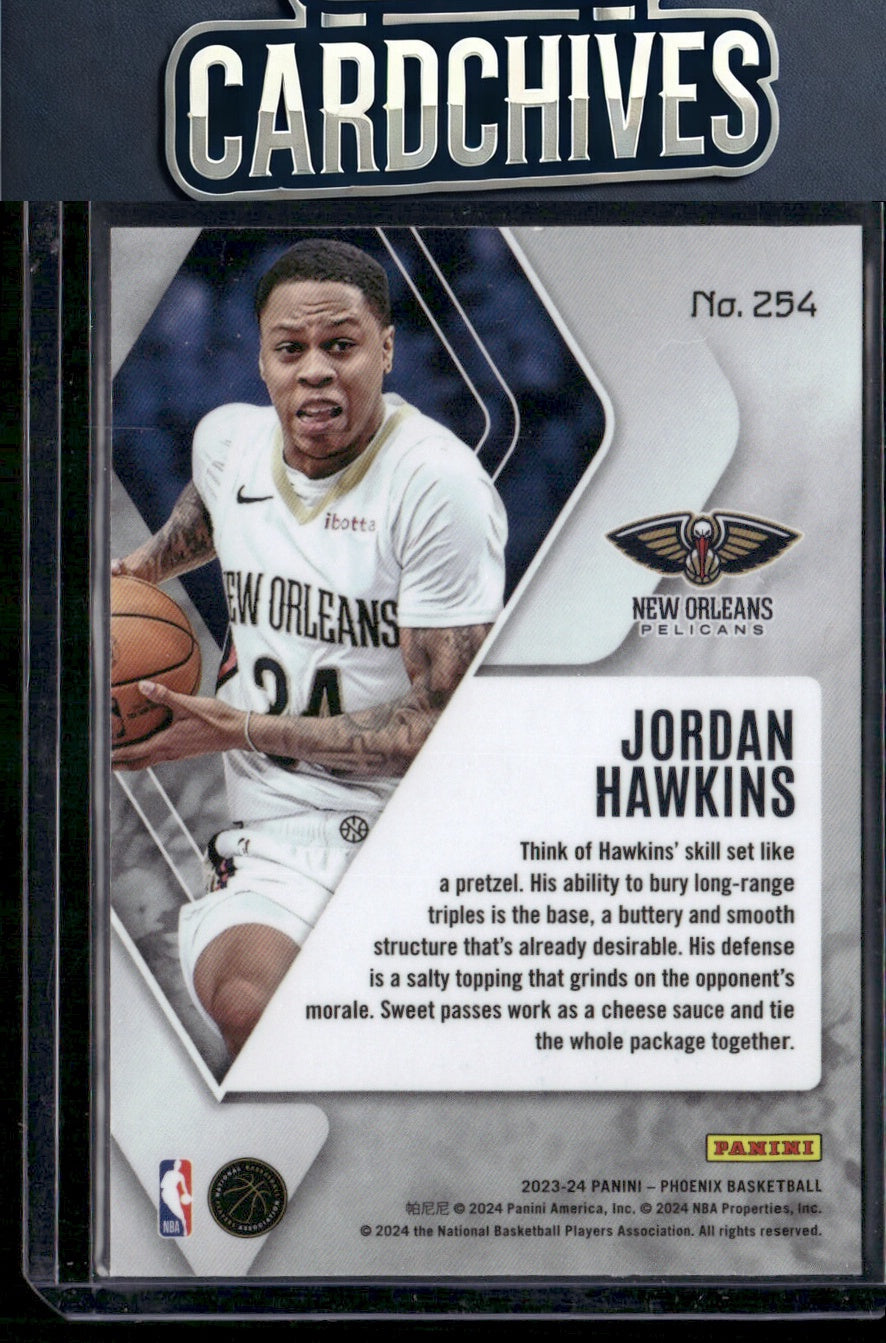 Jordan Hawkins 2023-24 Panini Phoenix #254 Phoenix Red Ice Rookie RC