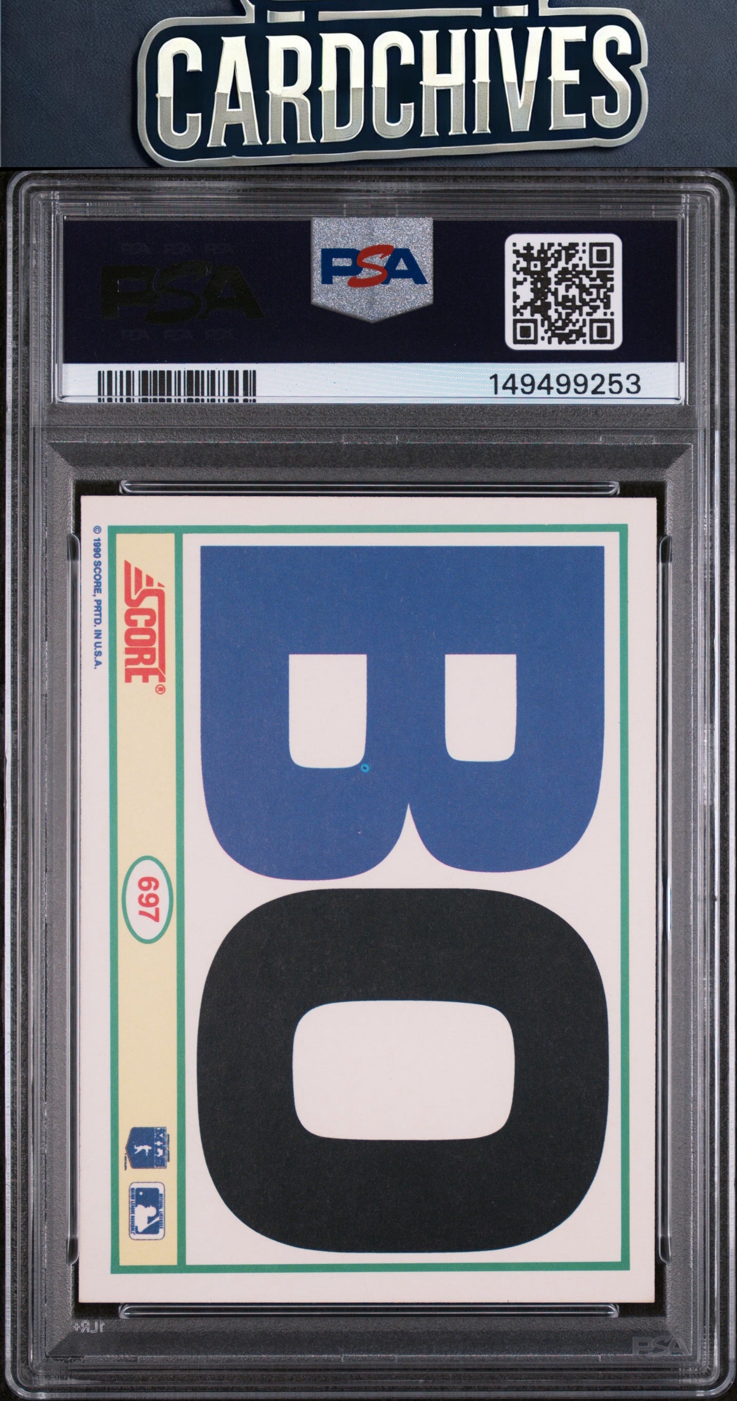 BO 1990 Score #697 PSA 9 MINT