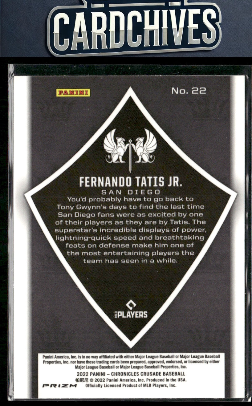 Fernando Tatis Jr. 2022 Panini Chronicles #22 Crusade Building Blocks