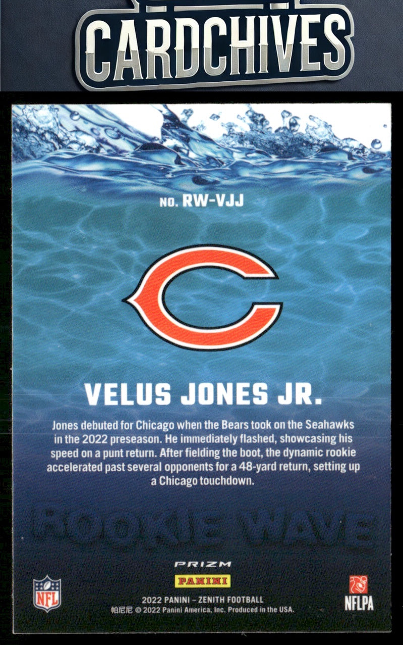 Velus Jones Jr. 2022 Zenith #RW-VJJ Rookie Wave