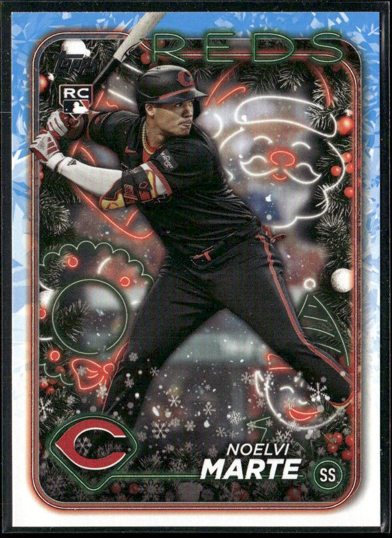 Noelvi Marte 2024 Topps Holiday #H200 Rookie RC