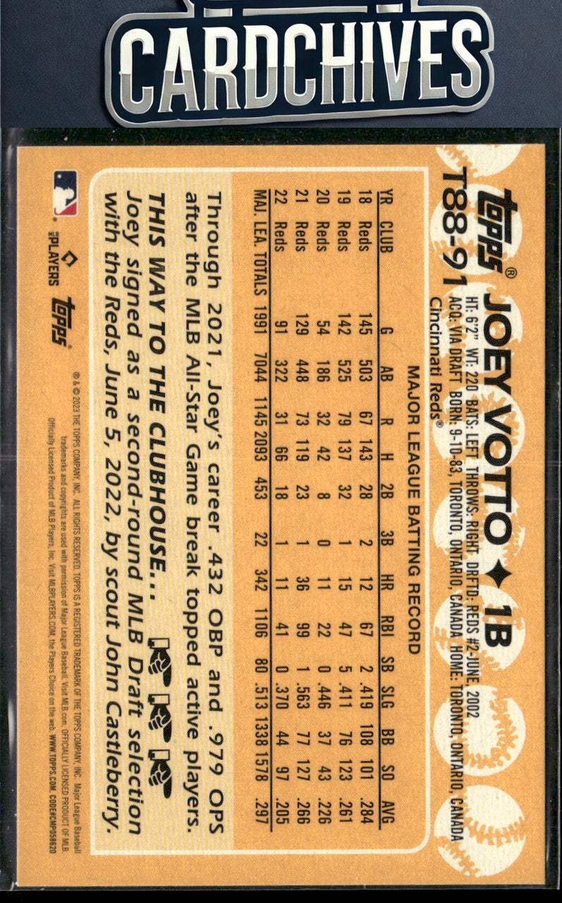Joey Votto 2023 Topps #T88-91 1988 Topps Baseball 35th Anniversary (Series One)