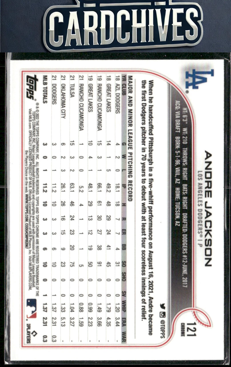 Andre Jackson 2022 Topps Chrome #121 RC
