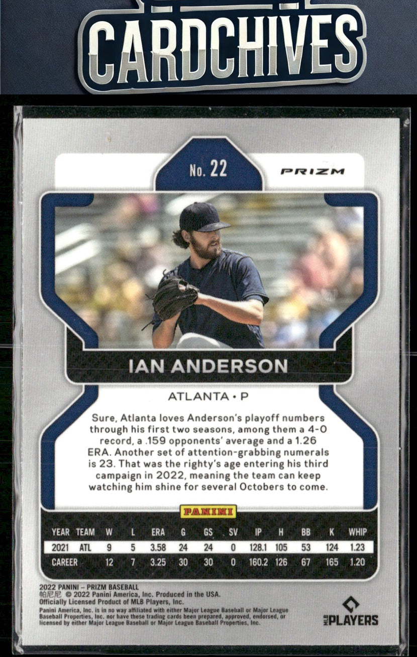 Ian Anderson 2022 Panini Prizm #22 White Wave Prizm