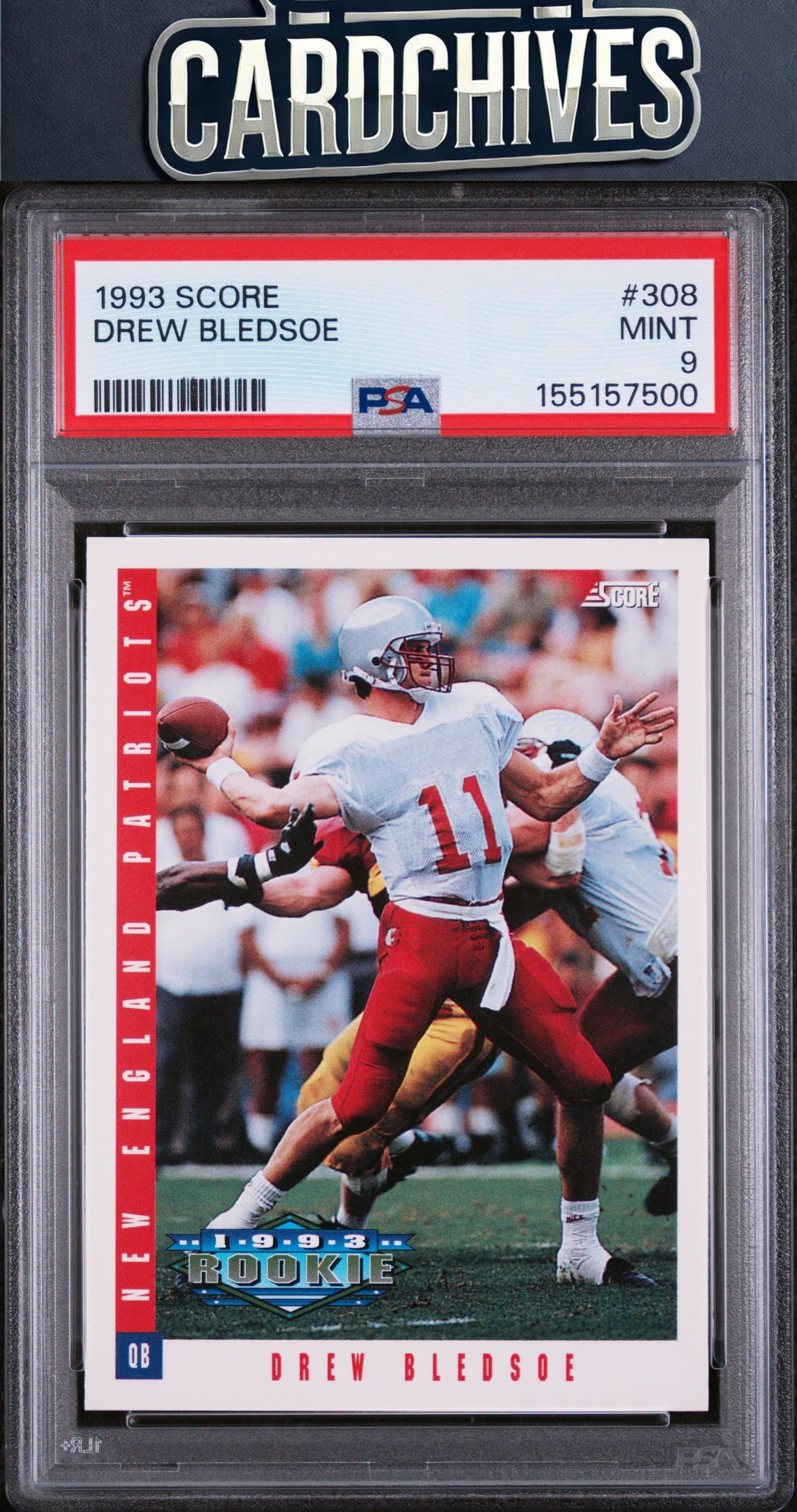 Drew Bledsoe 1993 Score #308 PSA 9 MINT