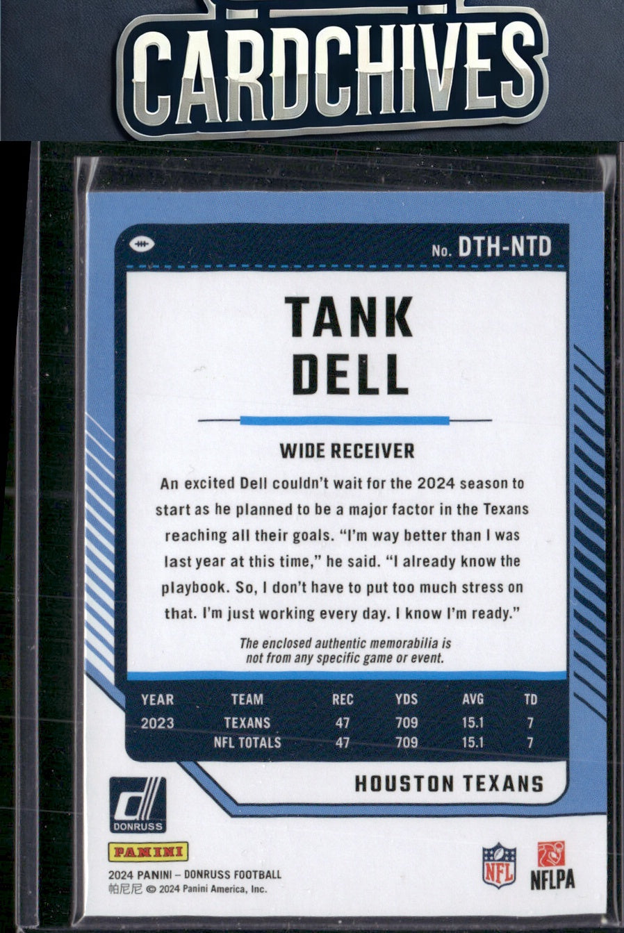Tank Dell 2024 Donruss #DTH-NTD Donruss Threads MEM