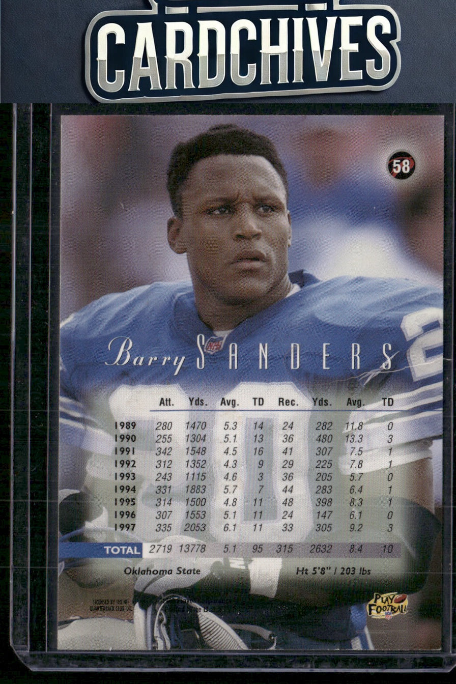Barry Sanders 1998 Playoff Prestige Retail #58