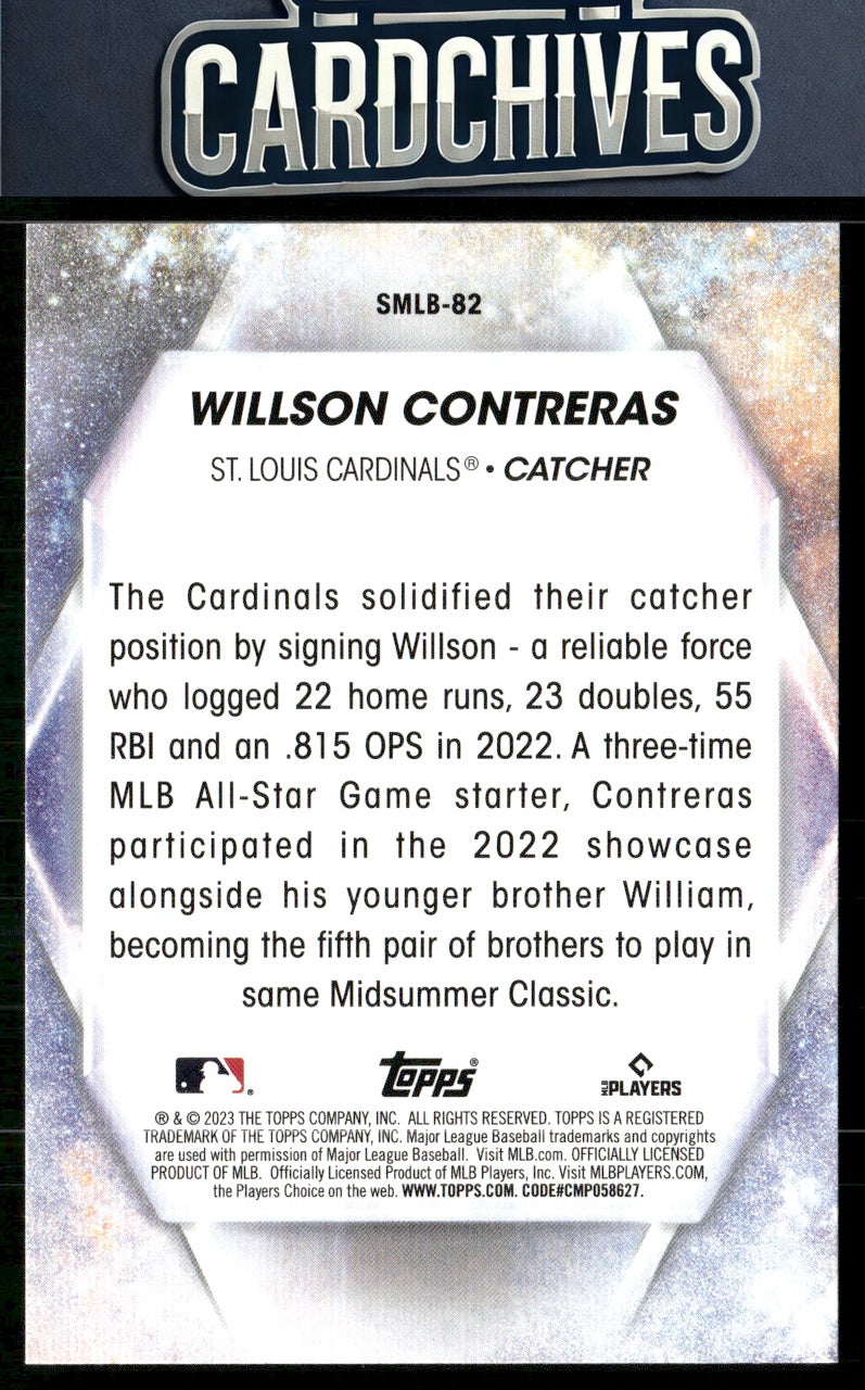 Willson Contreras 2023 Topps Update #SMLB-82 Stars of MLB