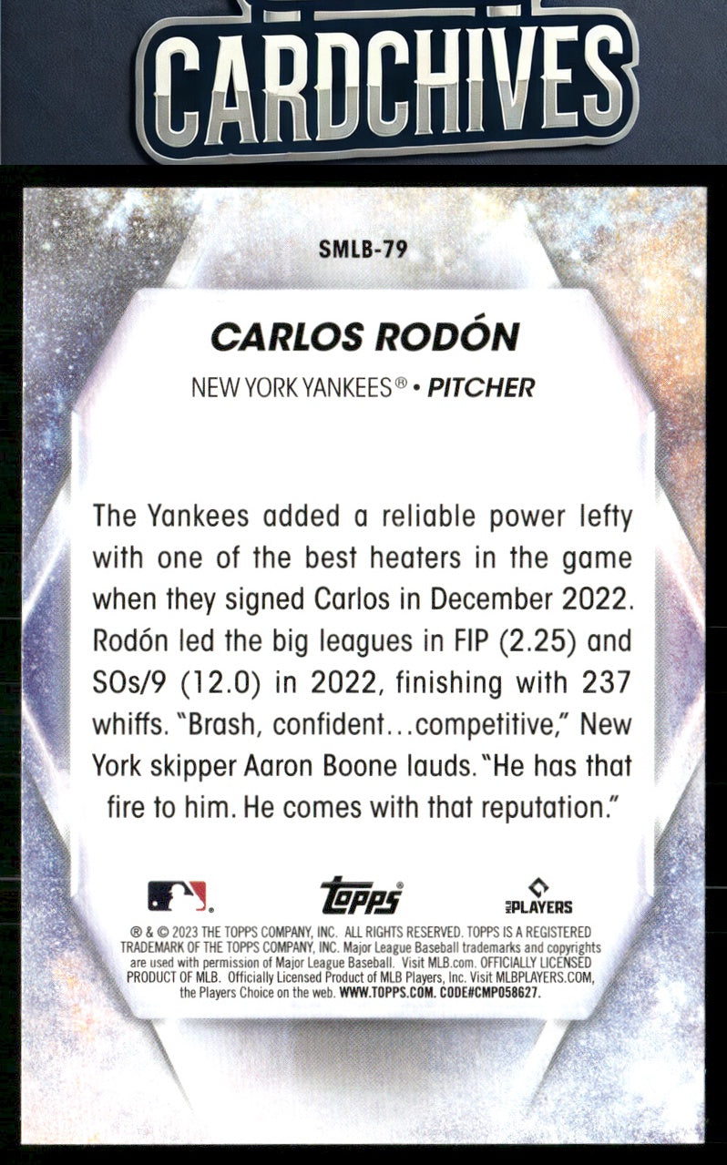 Carlos Rodón 2023 Topps Update #SMLB-79 Stars of MLB