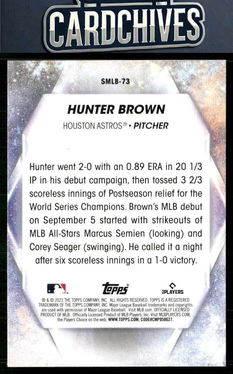 Hunter Brown 2023 Topps Update #SMLB-73 Stars of MLB