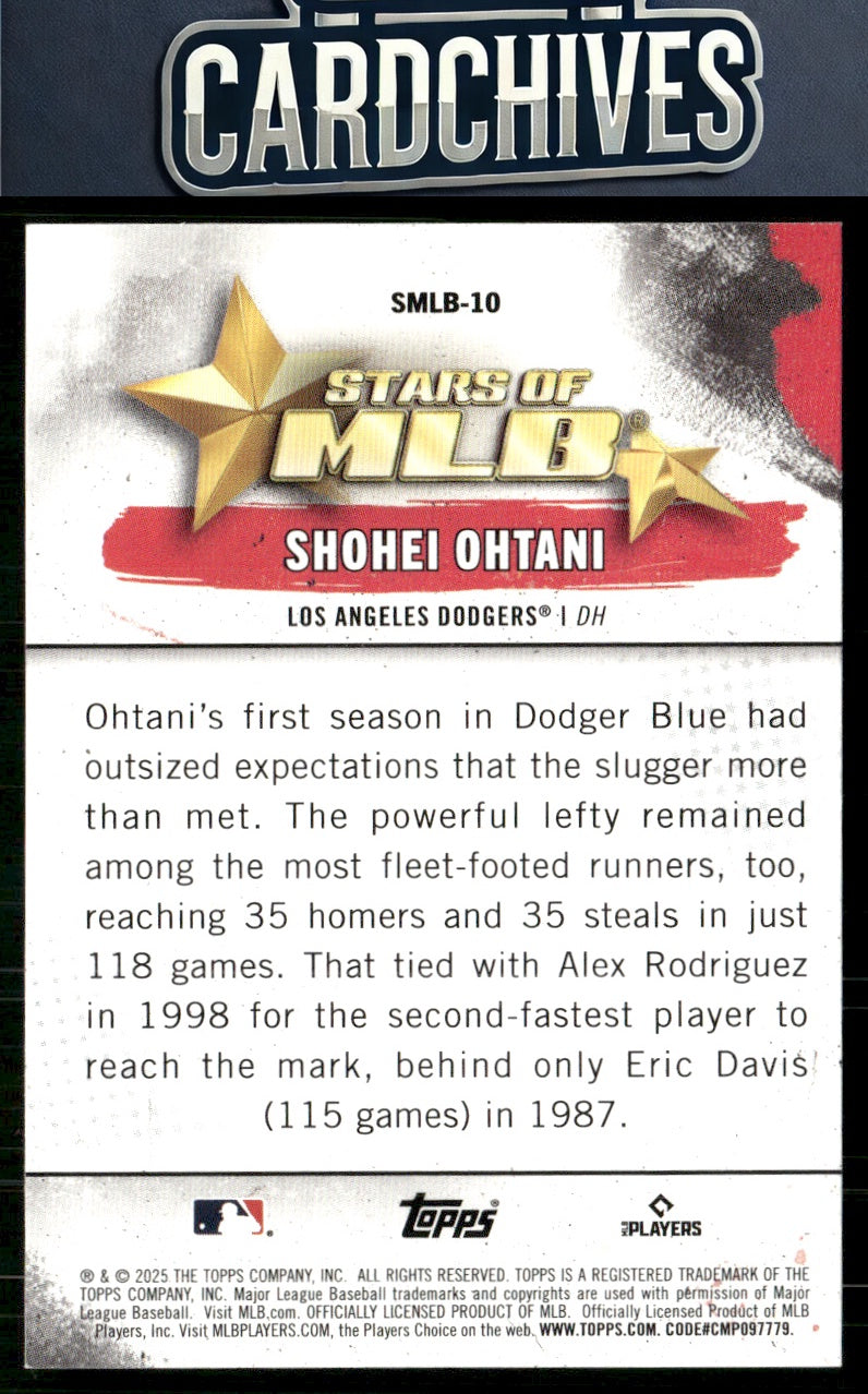 Shohei Ohtani 2025 Topps #SMLB-10 Stars of MLB