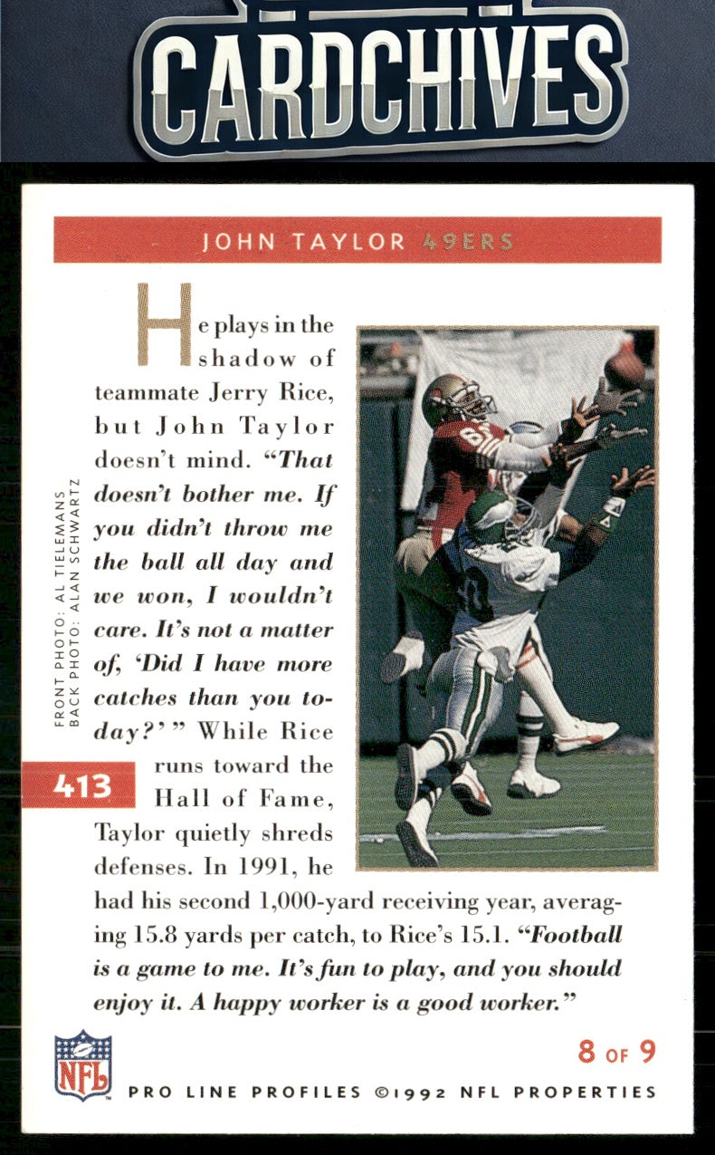 John Taylor 1992 Pro Line Profiles #413