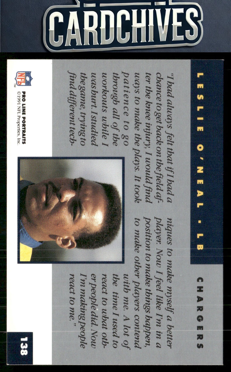 Leslie O'Neal 1991 Pro Line Portraits #138