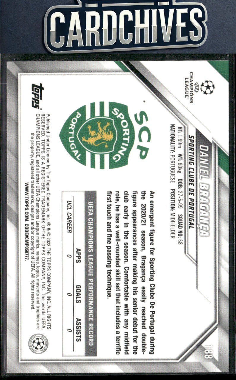 Daniel Bragança 2021-22 Topps UEFA Champions League #188 Rookie