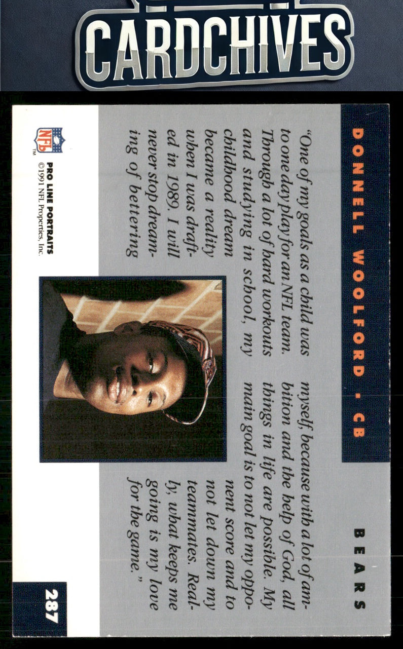 Donnell Woolford 1991 Pro Line Portraits #287